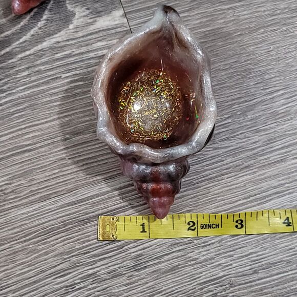 Set of 3 Resin Conch Shell Trinket Trays - Picture 15 of 16